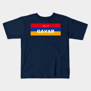 City of Gavar in Armenia Flag Kids T-Shirt